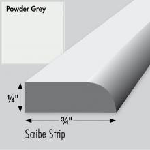 Strasser Woodenwork 83.340 - .75 X .25 X 36 Scribe Powder Grey