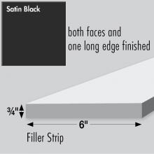 Strasser Woodenwork 83.136 - 6 X .75 X 36 Filler Sat Black