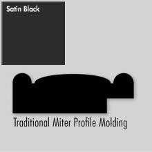 Strasser Woodenwork 83.184 - 2.25 X .75 X 72 Molding Miter Sat Black