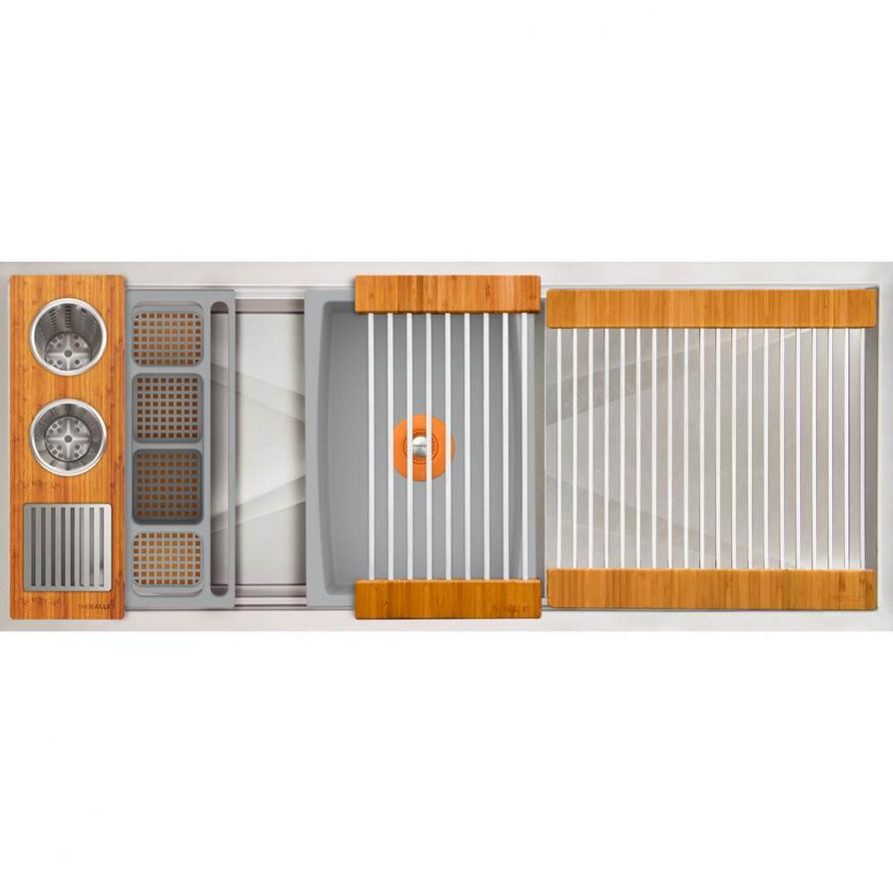 Ideal WashStation  30S + 18'' DryDock  Drain Side, Four Tool Wash Kit, One DryDock Tool