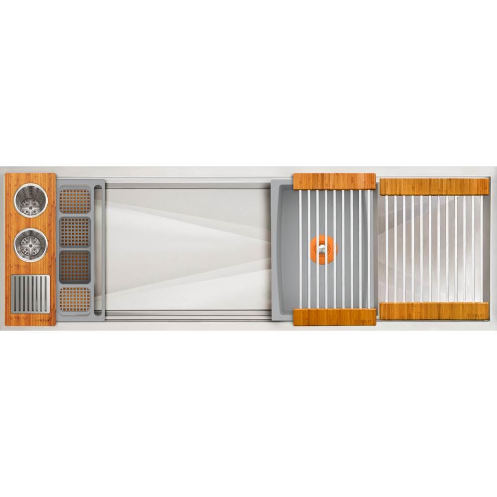 Ideal WashStation  4S + 12'' DryDock  Drain Side, Four Tool Wash Kit, One DryDock Tool i