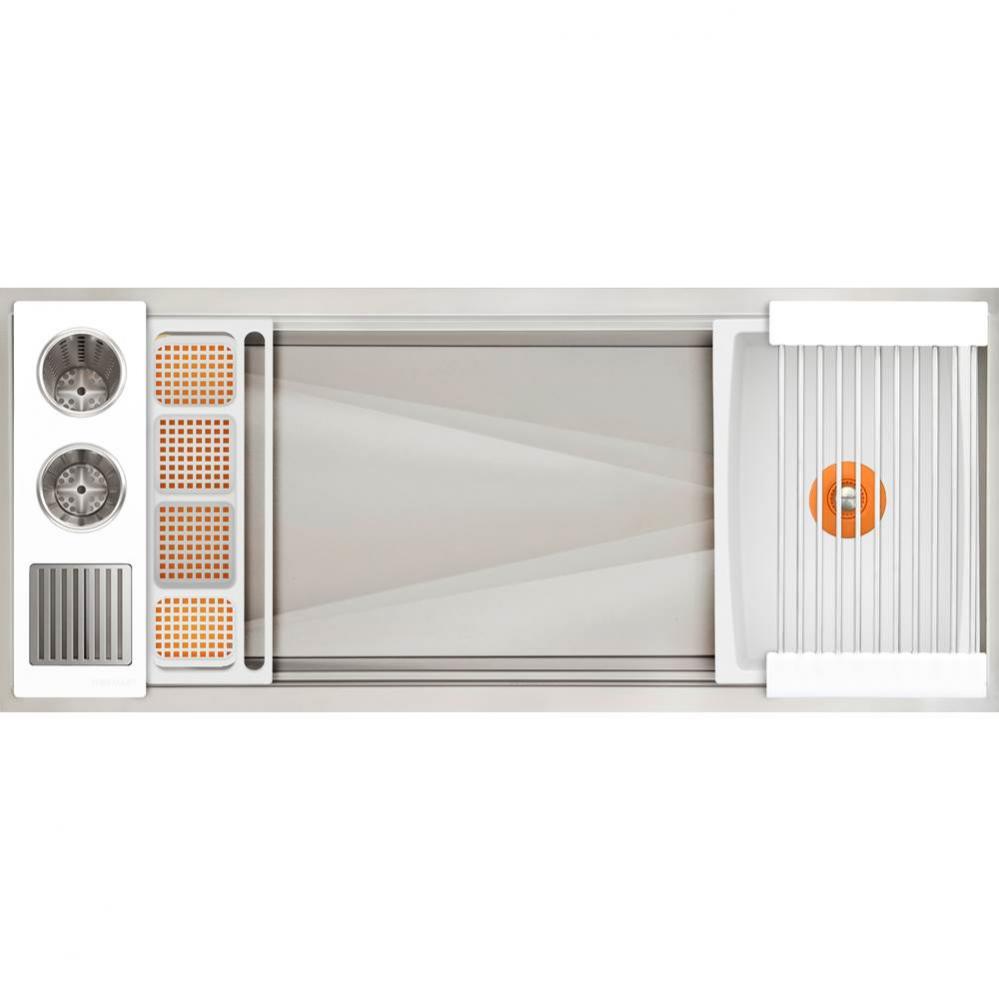 Ideal WashStation  4S with Four Tool Wash Kit in Designer White Resin