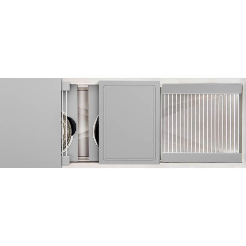 Ideal Workstation 3S + 18'' DryDock  Drain Side, Four Tool Culinary Kit, One DryDock Too