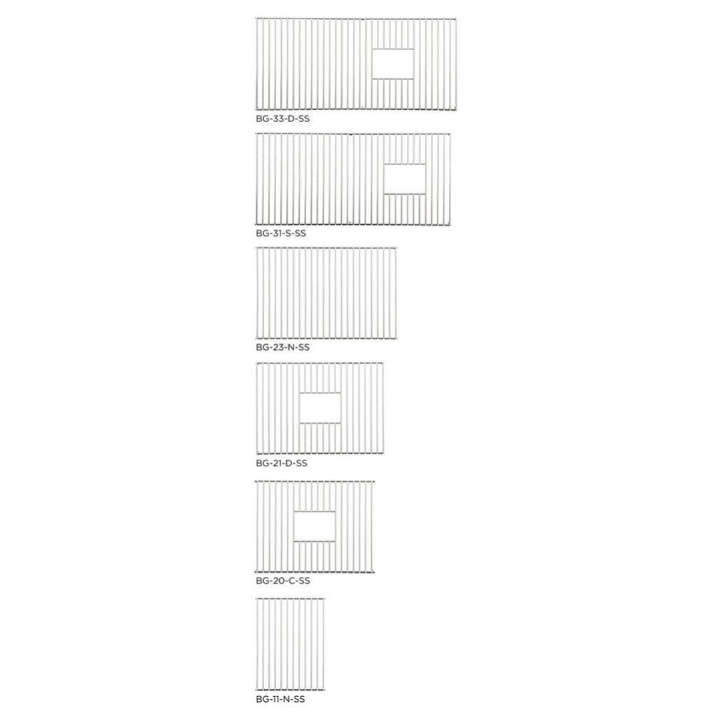 Bottom Grate Section 31-1/2'' x 15-1/2'' for IWS 3S, 4S, 5S, 6S, 7S, IWA 3S, 4