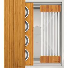 The Galley IBS-18-C-TT-BA - Ideal ThinTop™ BarStation® 18 with Three Tool Bar Kit in Natural Golden Bamboo