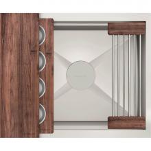 The Galley IBS-2-C-WA - Ideal BarStation® 2 with Three Tool Bar Kit in American Black Walnut