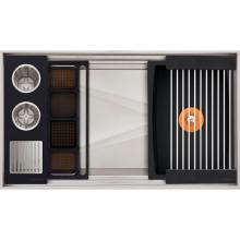 The Galley IWA-3-S-TT-GT - Ideal ThinTop™ WashStation™ 3S with Four Tool Wash Kit in Graphite Wood Composite / Graphite R