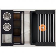The Galley IWA-30-S-GT - Ideal WashStation  30S with Four Tool Wash Kit in Graphite Wood Composite and Resin