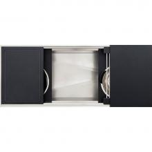 The Galley IWS-4-S-TT-GT - Ideal ThinTop™ Workstation 4S with Five Tool Culinary Kit in Graphite Wood Composite