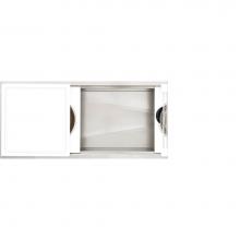 The Galley IWS-5-S-WH - Ideal Workstation 5S with Eight Tool Culinary Kit in Designer White Resin