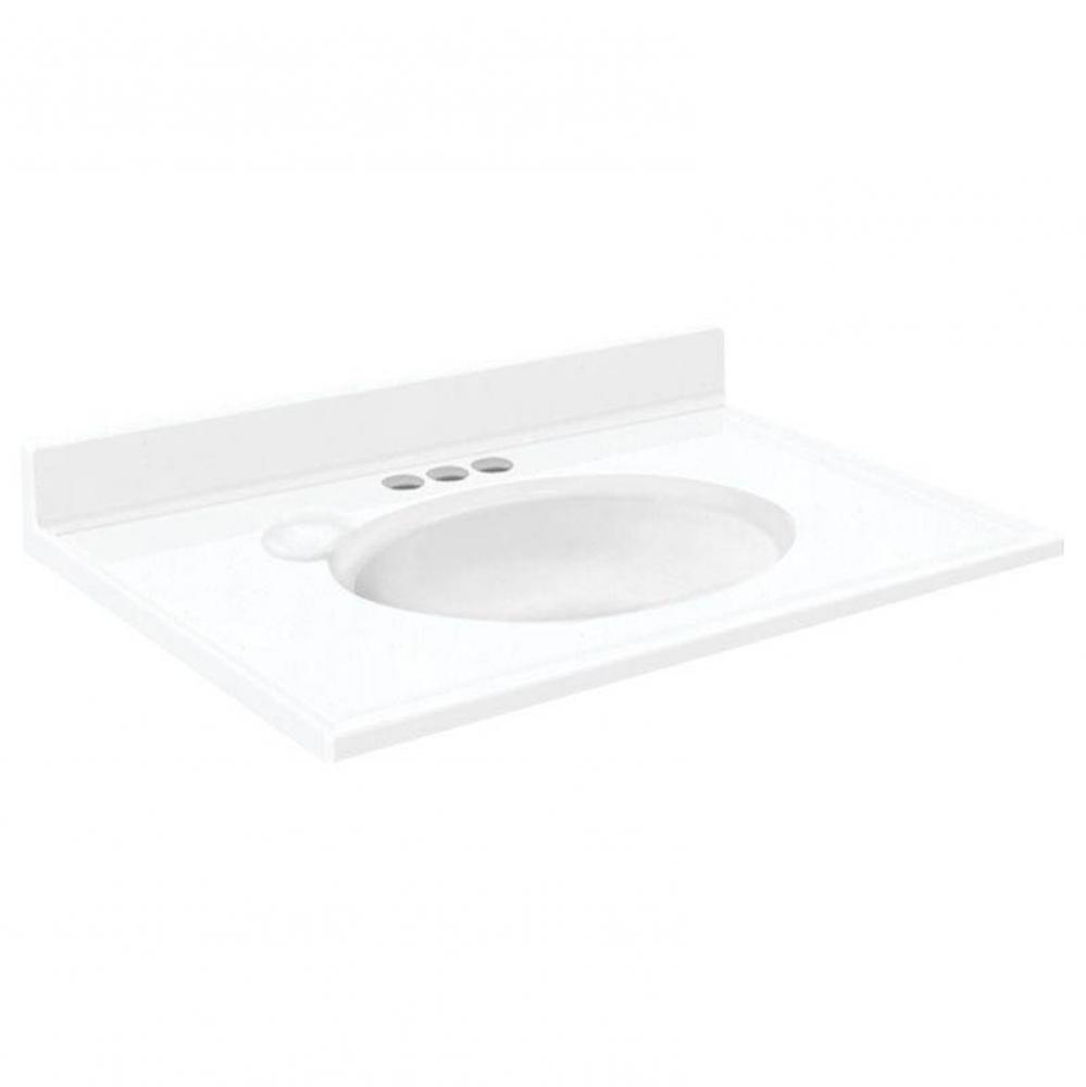 Transolid Samson Cult Marble 19x17 Solid White 4''