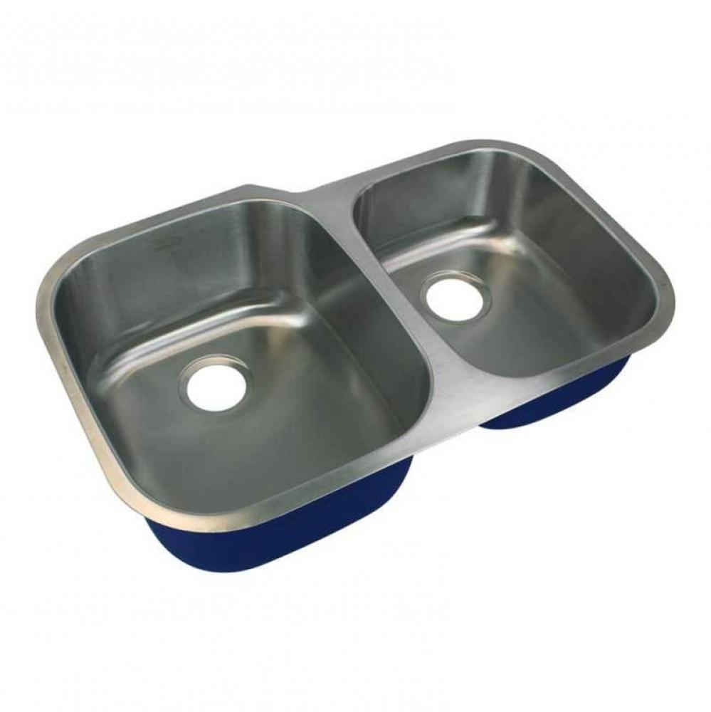 Meridian Stainless Steel 32-in Undermount Kitchen Sink