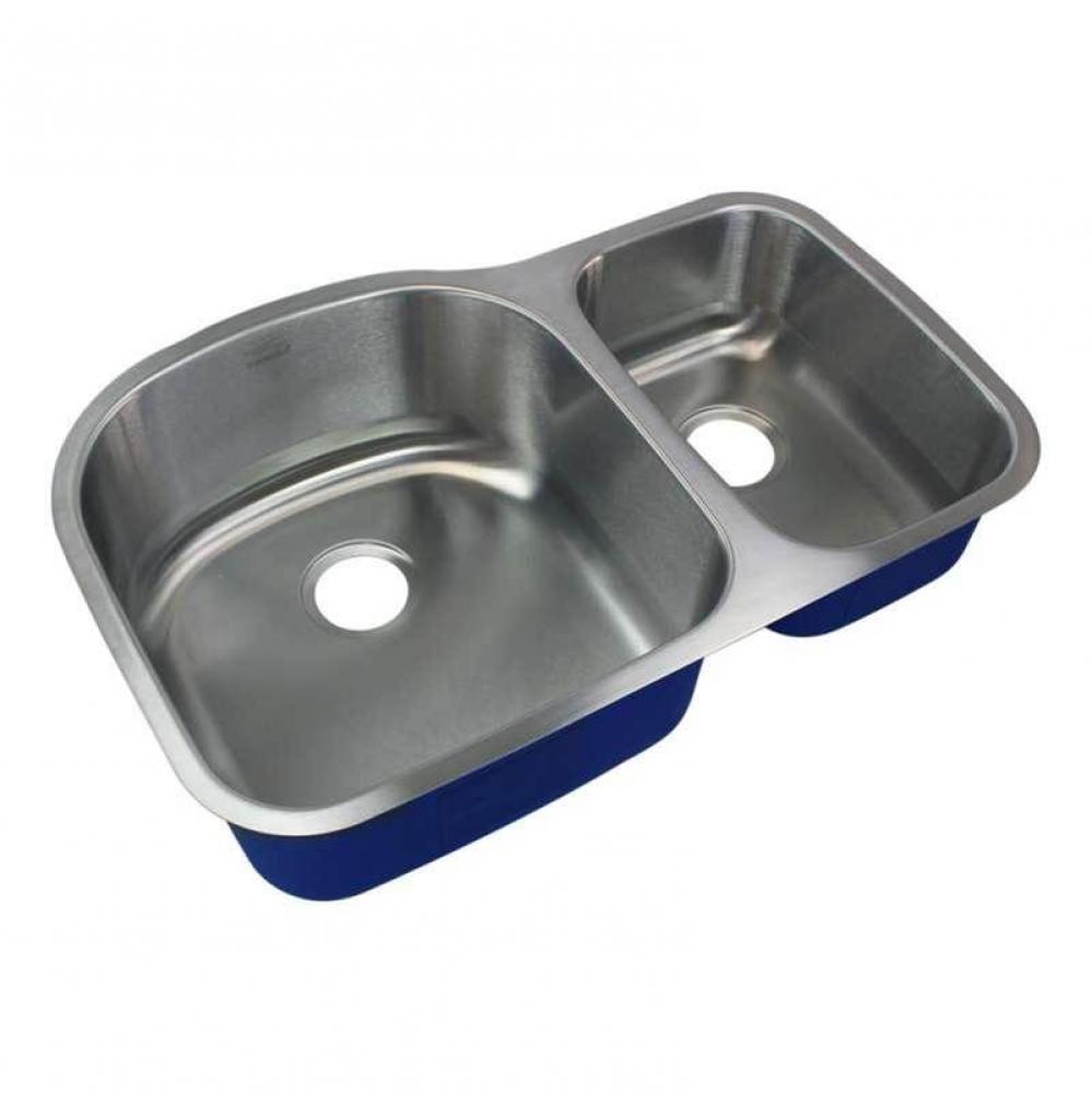 Meridian Stainless Steel 32-in Undermount Kitchen Sink