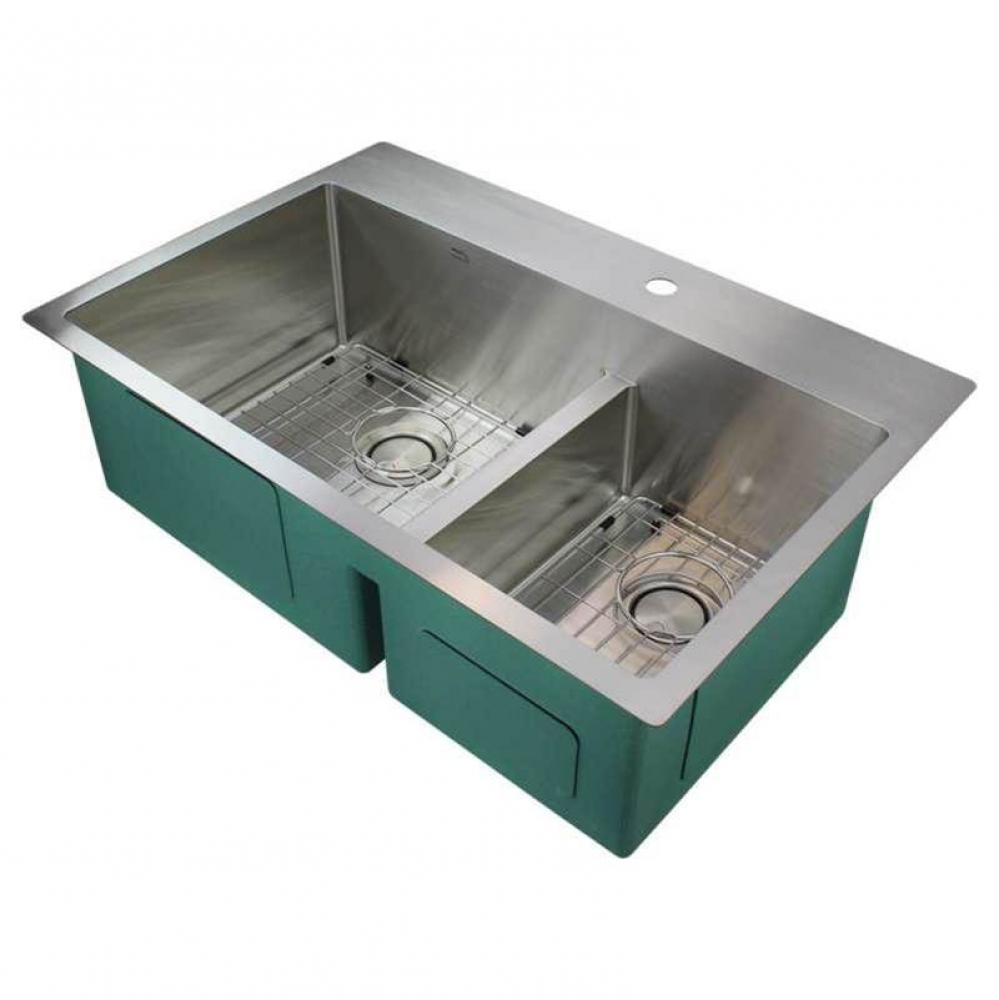 Transolid Diamond 60/40 DM 16g SS Sink 1-hole