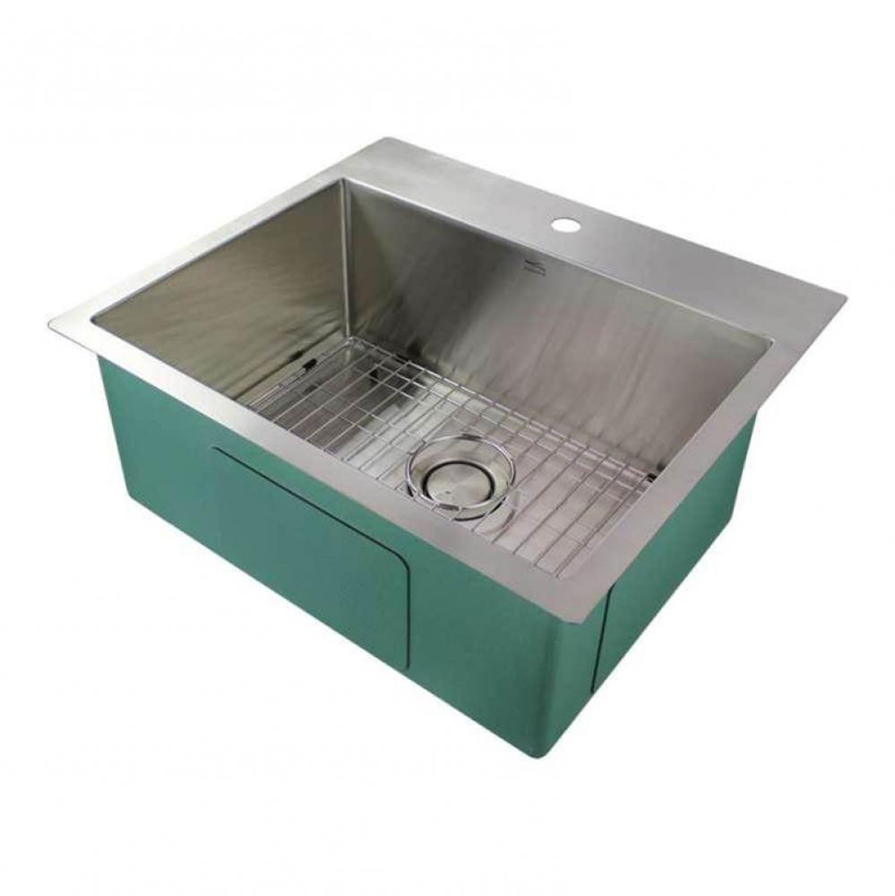 Transolid Diamond Sgl Bowl 16g SS Sink 1-hole