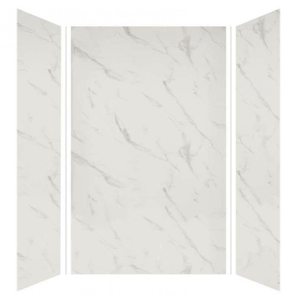 Expressions 48-in X 60-in X 96-in Glue to Wall Tub/Shower Wall Kit