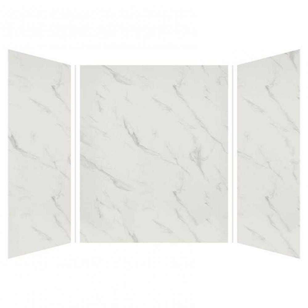 Expressions 60-in X 60-in X 72-in Glue to Wall Tub/Shower Wall Kit