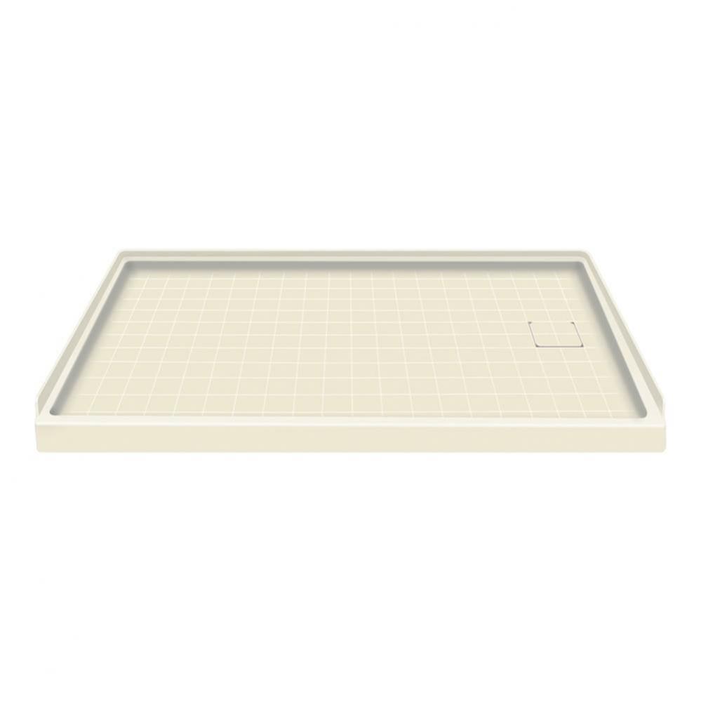 60'' x 30'' Solid Surface Right-Hand Shower Base in Biscuit