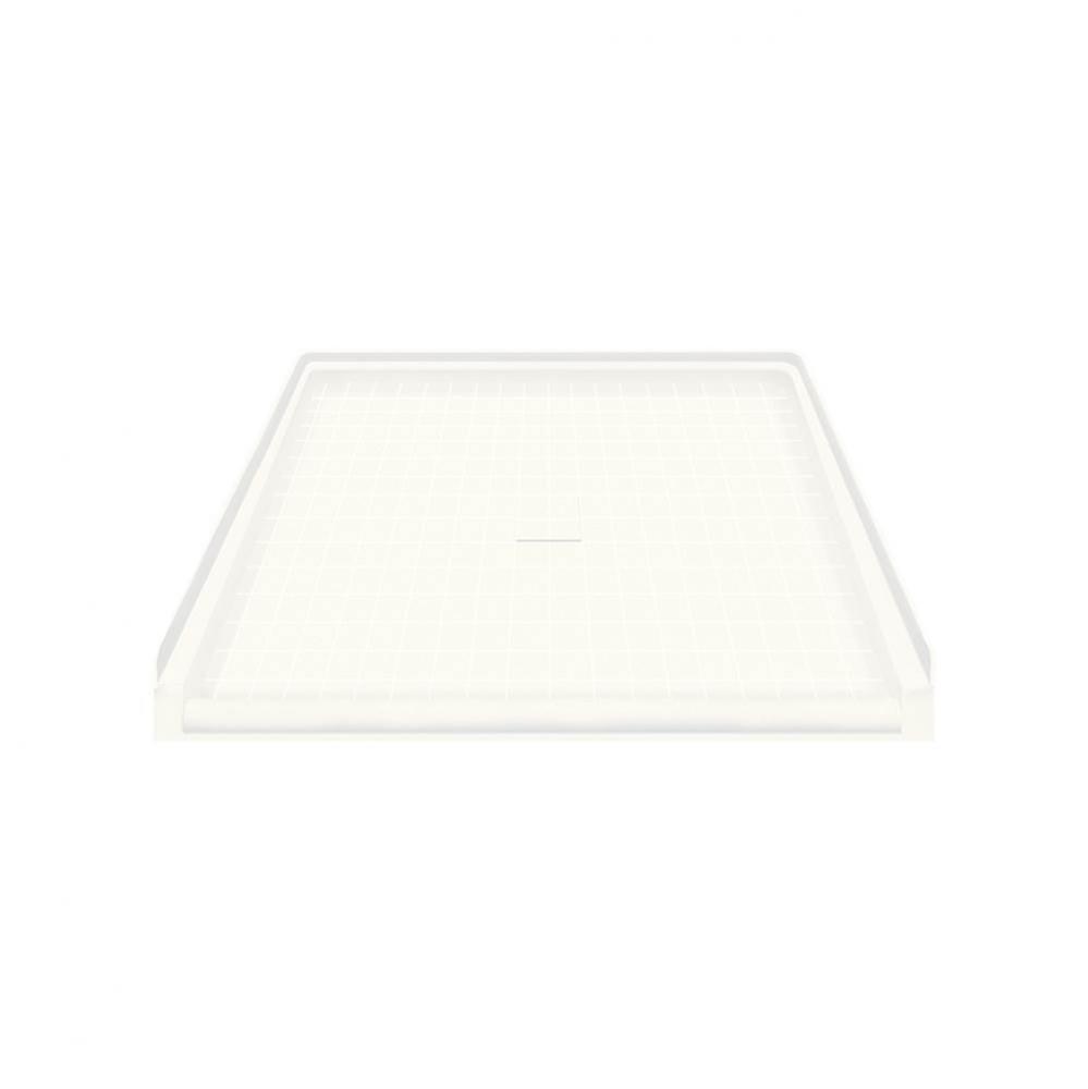 39.5'' x 37.75'' Solid Surface Barrier-Free Shower Base in White