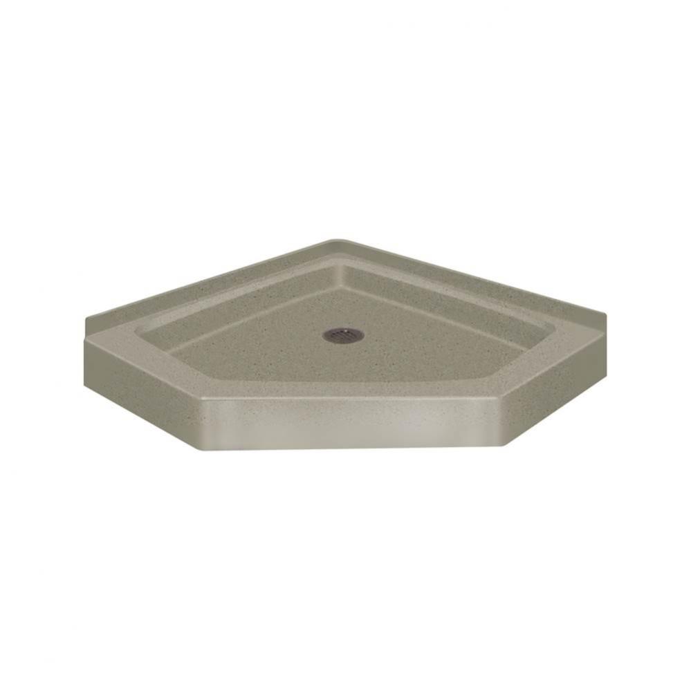 42'' x 42'' Decor Solid Surface Shower Base in Peppered Sage