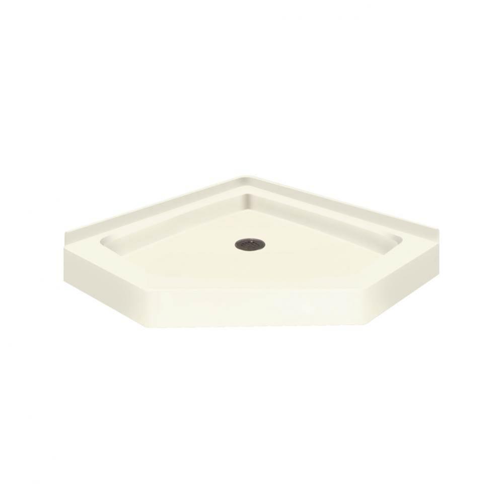 42'' x 42'' Decor Solid Surface Shower Base in Biscuit