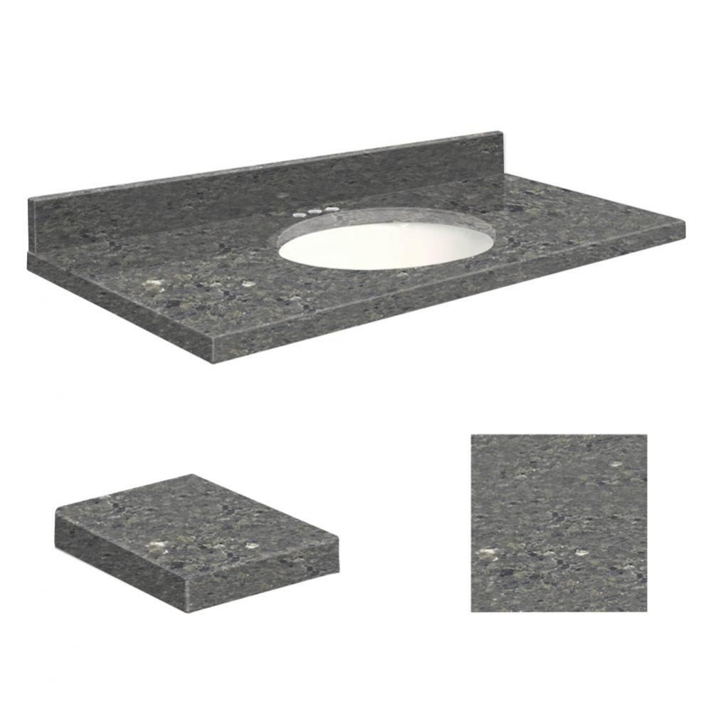 Quartz 37-in x 22-in Bathroom Vanity Top with Eased Edge, 4-in Centerset, and White Bowl in Greyst