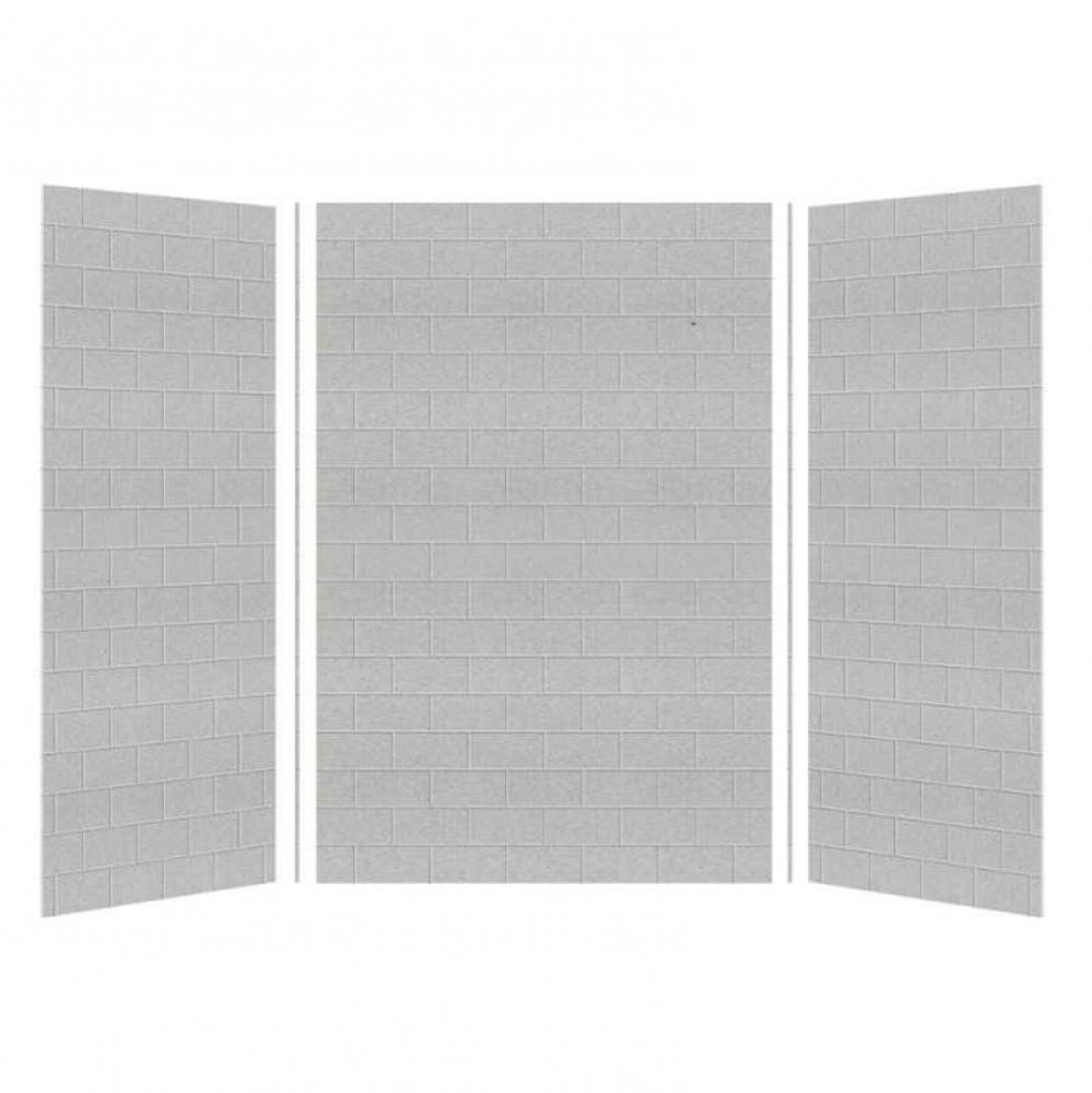 SaraMar 36-In X 48-In X 72-In Glue to Wall 3-Piece Shower Wall Kit