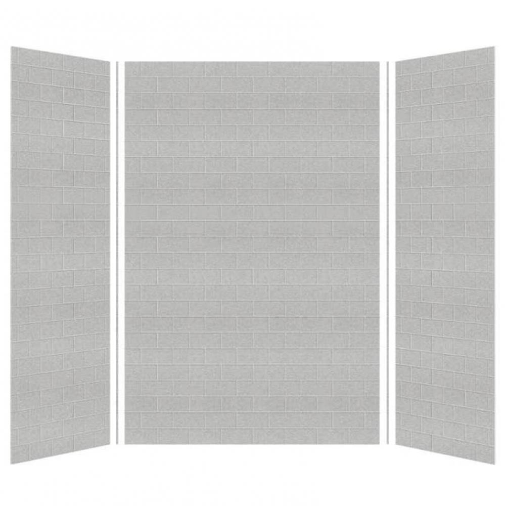 SaraMar 36-In X 60-In X 96-In Glue to Wall 3-Piece Shower Wall Kit