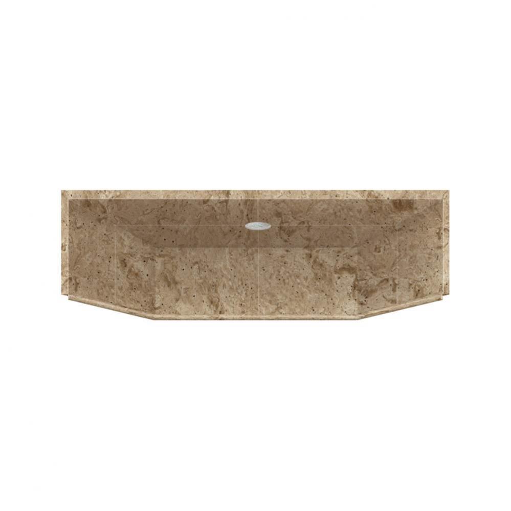 39.5'' x 37.75'' Solid Surface ADA Shower Dome in Silver Mocha