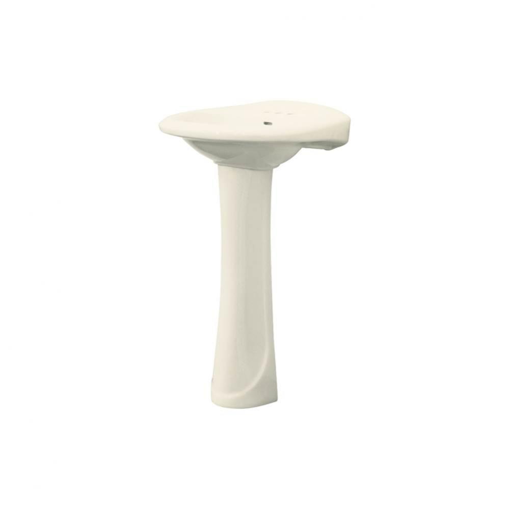 Madison Grande Vitreous China Lavatory Sink with 4-in centers for use with TP-1410 Pedestal Leg, i