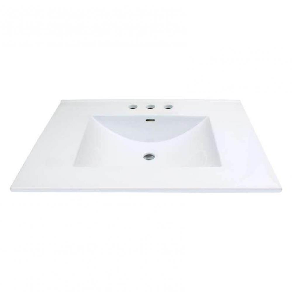 Transolid Juliette Vanity Top White 8'' Spread