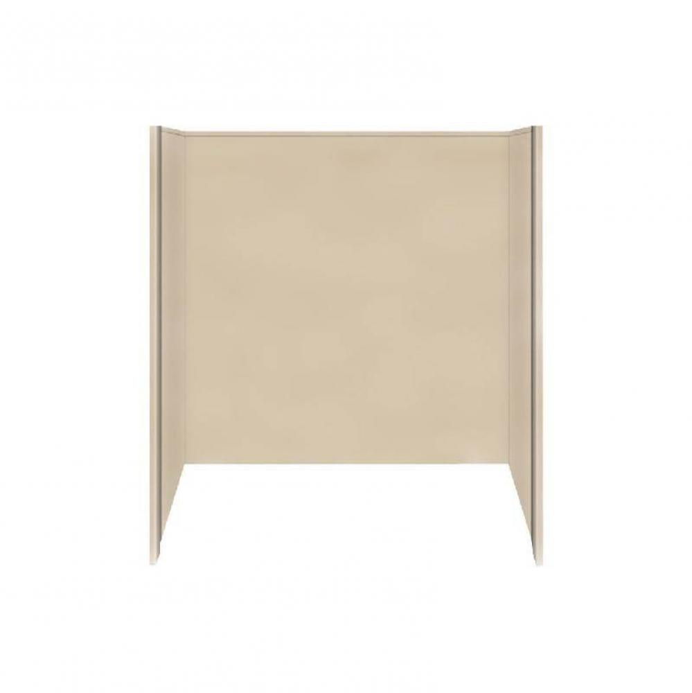 Studio Solid Surface 60-in x 60-in Tub Wall Surround