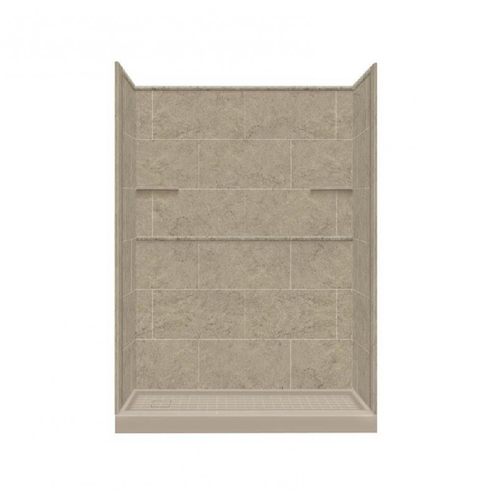 Transolid Shwr Pkg Base,Walls,Trim Subway SAND MOUNTAIN (Ships in 3 boxes)