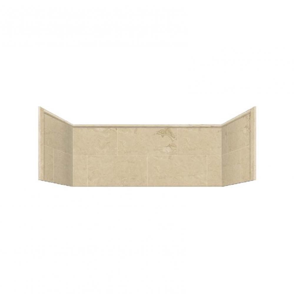 Studio Solid Surface 60-in x 36-in Tub Wall Extension