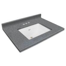 Transolid TR-KY2231-52/01 - Kinsey 31-in Premium Cultured Marble Vanity Top with Undermount Sink