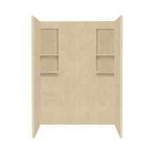 Transolid DKW6028-96 - 60'' x 32'' x 80'' Solid Surface Shower Wall Surround in Almond Sky