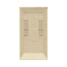 Transolid DKWFT4848-96 - 34'' x 48'' x 95.75'' Solid Surface Alcove Shower Kit with Dome in A