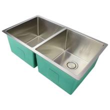 Transolid TR-DUDET321910-16 - Diamond Titan 16 Gauge Stainless Steel 32-in Undermount Kitchen Sink with Taper