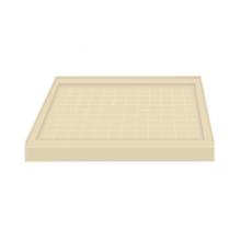 Transolid F3636-05 - 36'' x 36'' Solid Surface Shower Base in Almond