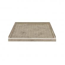 Transolid F4834-94 - 48'' x 34'' Solid Surface Shower Base in Sand Mountain
