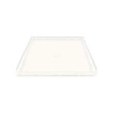 Transolid TR-FC3938-01 - Solid Surface 39-in x 38-in Barrier Free Shower Base with Center Drain