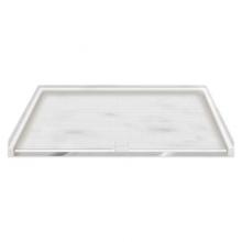 Transolid FG6338-11 - 63.5'' x 37.75'' Solid Surface Barrier-Free Right-Hand Shower Base in Storm