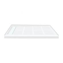 Transolid TR-FL4832L-31 - Linear 48-in x 32-in Rectangular Alcove Shower Base with Left Hand Drain