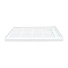 Transolid TR-FL4832R-31 - Linear 48-in x 32-in Rectangular Alcove Shower Base with Right Hand Drain