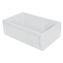 Transolid TR-FUSC302010 - Abilene 30in x 20in Undermount Single Bowl Farmhouse Fireclay Kitchen Sink with Reversible (Countr