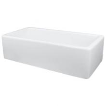 Transolid TR-FUSS361810 - Porter 36in x 18in Undermount Single Bowl Farmhouse Fireclay Kitchen Sink, In White
