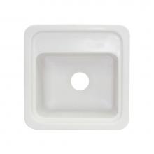 Transolid KST18181-00 - 18in x 18in Top Mount Self-rimming Concord Kitchen Sink in White