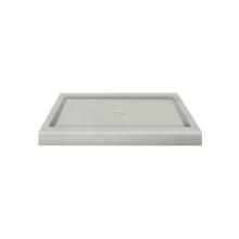 Transolid PAN3448S-B0 - Decor Solid Surface 48-in x 34-in Shower Base with Center Drain