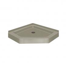 Transolid PAN4242N-A3 - 42'' x 42'' Decor Solid Surface Shower Base in Peppered Sage