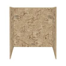 Transolid RBE6026-94 - 60'' x 32'' x 60'' Solid Surface Tub Wall Surround in Sand Mountain